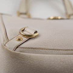 Gucci Small Abbey Tote Bag White Leather