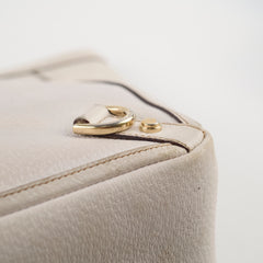 Gucci Small Abbey Tote Bag White Leather