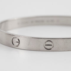 Cartier Classic Model Love Bracelet White Gold Size 18