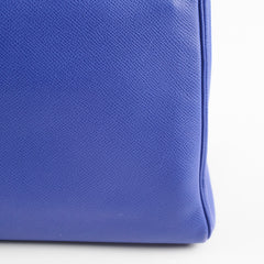 Hermes Kelly 35 Candy Bleu Electrique and Mykonos Epsom Retourne Palladium HW, R in square