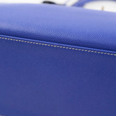 Hermes Kelly 35 Candy Bleu Electrique and Mykonos Epsom Retourne Palladium HW, R in square