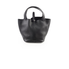 Hermes Picotin 22 So Black Black Clemence Leather Z stamp
