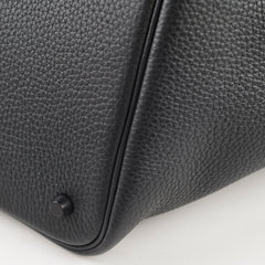 Hermes Picotin 22 So Black Black Clemence Leather Z stamp