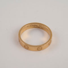 Cartier Love Ring Small Model Pink Gold Size 52