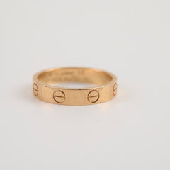Cartier Love Ring Small Model Pink Gold Size 52