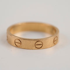 Cartier Love Ring Small Model Pink Gold Size 52