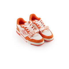 Louis Vuitton x Virgil Abloh Men's Low Trainers Orange - Size 10