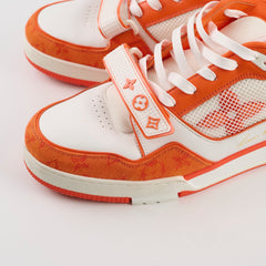 Louis Vuitton x Virgil Abloh Men's Low Trainers Orange - Size 10