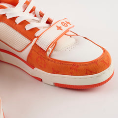 Louis Vuitton x Virgil Abloh Men's Low Trainers Orange - Size 10