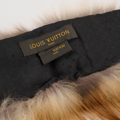 Louis Vuitton Fox Fur Scarf Black/Brown