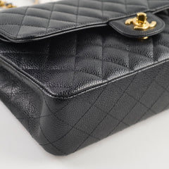 Chanel M/L Classic Flap Caviar Black (Microchipped)