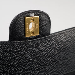 Chanel M/L Classic Flap Caviar Black (Microchipped)