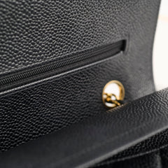 Chanel M/L Classic Flap Caviar Black (Microchipped)