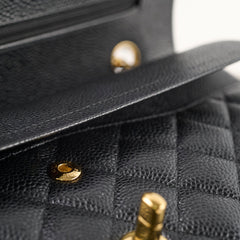 Chanel M/L Classic Flap Caviar Black (Microchipped)