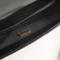 Chanel Seasonal Mini Shoulder Bag Shiny Black Leather