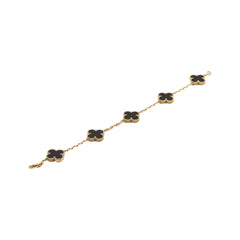 Van Cleef & Arpels Vintage 5 Motifs Onyx Bracelet 2024