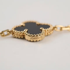 Van Cleef & Arpels Vintage 5 Motifs Onyx Bracelet 2024