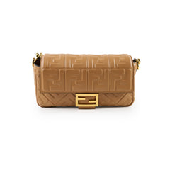 Fendi FF Baguette Medium Tan