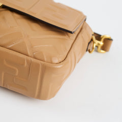 Fendi FF Baguette Medium Tan