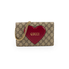 Gucci GG Heart Wallet On Chain WOC