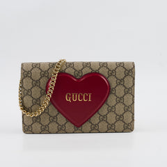 Gucci GG Heart Wallet On Chain WOC