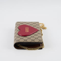 Gucci GG Heart Wallet On Chain WOC
