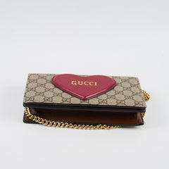 Gucci GG Heart Wallet On Chain WOC