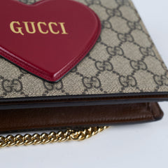 Gucci GG Heart Wallet On Chain WOC