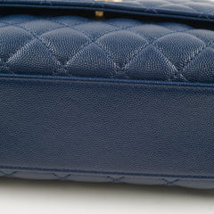 Chanel Coco Handle Small Caviar Navy (Microchipped)
