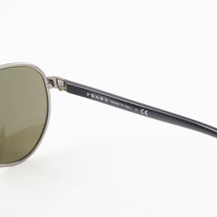 Prada PR 55R Pilot Silver Sunglasses