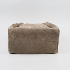 Chanel 25 Bag Small Grey Suede