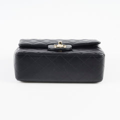 Chanel Mini Rectangular Lambskin Black Microchip