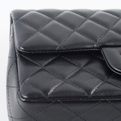 Chanel Mini Rectangular Lambskin Black Microchip