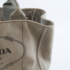 Prada Canapa Medium Grey Tote