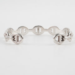 Hermes Sterling Silver Chaine D'ancre Bracelet LG