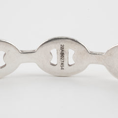 Hermes Sterling Silver Chaine D'ancre Bracelet LG