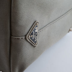 Prada Canapa Medium Grey Tote
