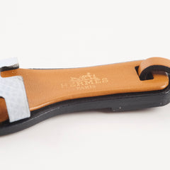 Hermes Oran Nano Bag Charm Blue Brume