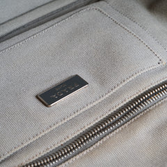 Prada Canapa Medium Grey Tote
