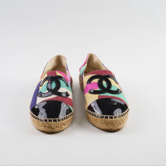Chanel Fabric Espadrilles Multicolor Size 39
