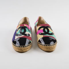 Chanel Fabric Espadrilles Multicolor Size 39