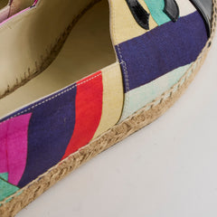 Chanel Fabric Espadrilles Multicolor Size 39