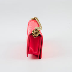 Chanel Boy Small Patent Bright Pink