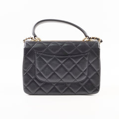 Chanel Small Trendy CC Lambskin Black Series 30 Hold