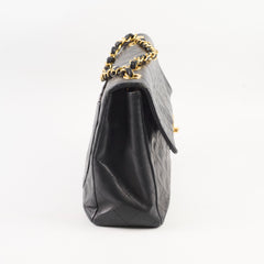 Chanel Vintage Maxi Flap 24K Lambskin Black