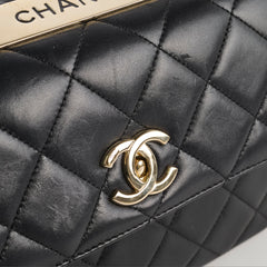 Chanel Small Trendy CC Lambskin Black Series 30 Hold