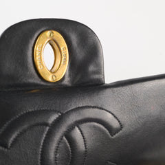Chanel Vintage Maxi Flap 24K Lambskin Black