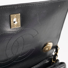 Chanel Small Trendy CC Lambskin Black Series 30 Hold