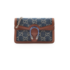 Gucci GG Denim Dionysus Super Mini Crossbody Bag