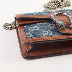 Gucci GG Denim Dionysus Super Mini Crossbody Bag